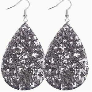 Glitter Dangle Earrings Color 08